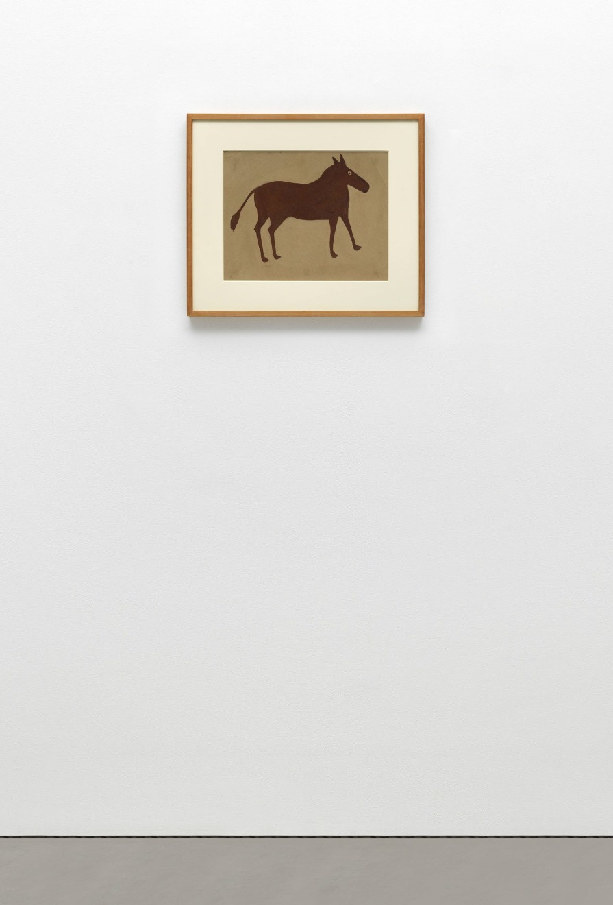 Bill Traylor, Untitled (Brown horse), c. 1939 - 1942
