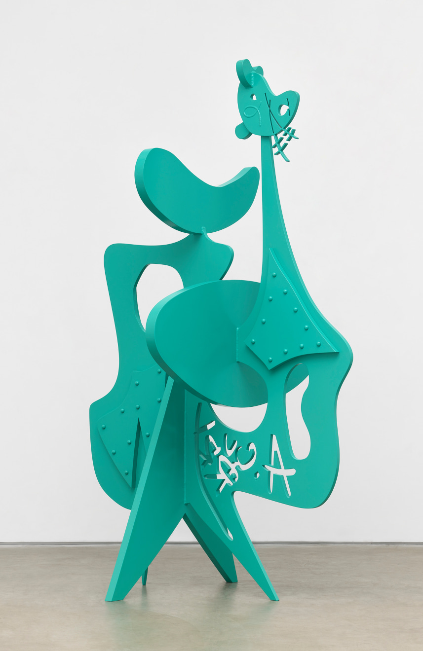 Aaron Curry, Blue Thing (Seated Figure), 2022
