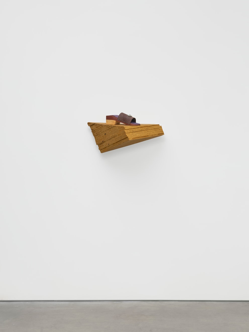 Evan Holloway, Shoe Shelf (Gold), 2024