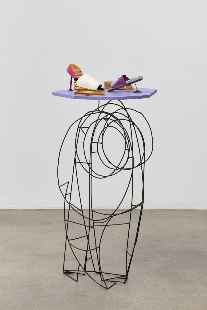Evan Holloway, Lavender Shoe Display, 2023 / 2024