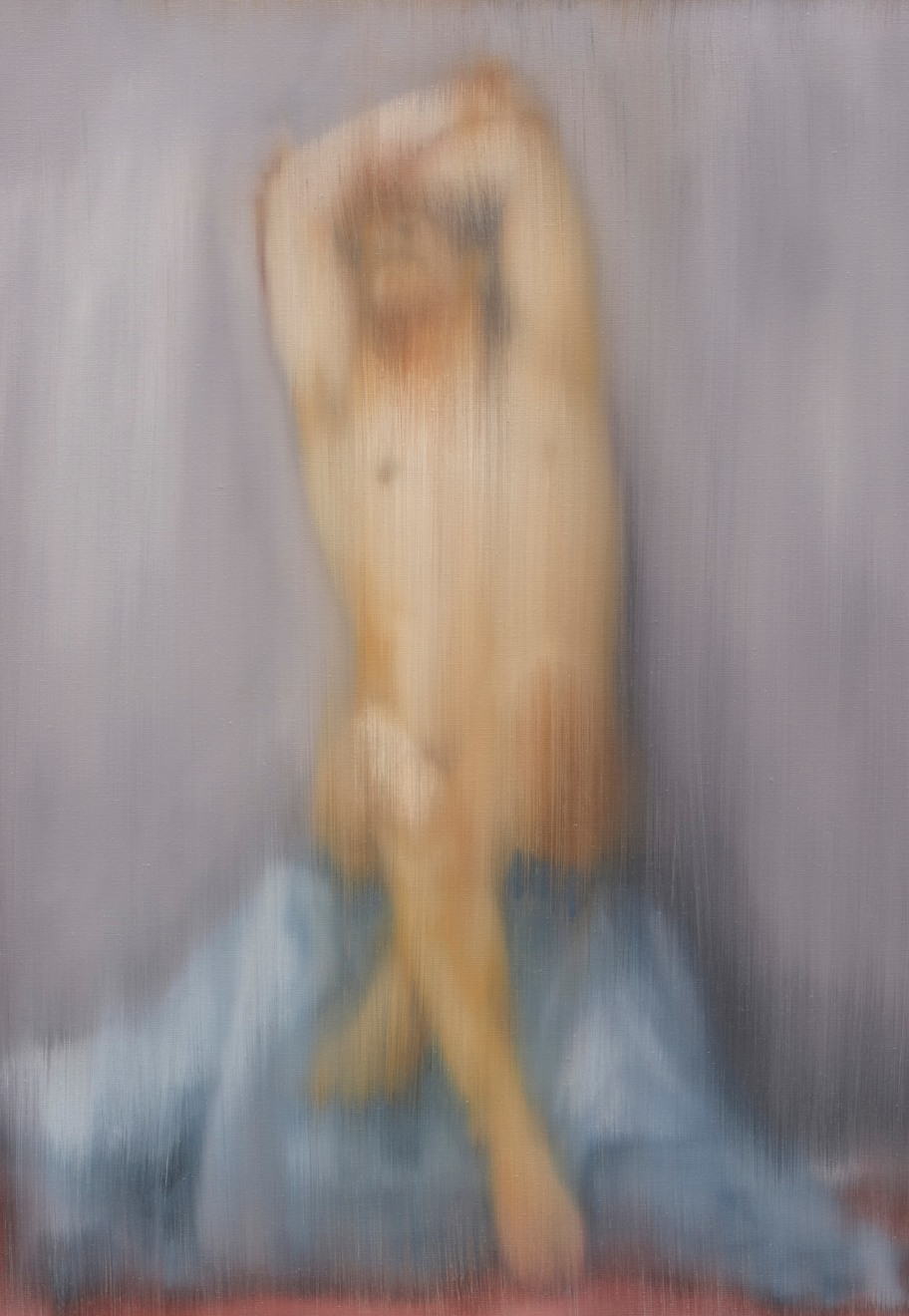 William E. Jones, Nude Model with Crossed Legs, 2024