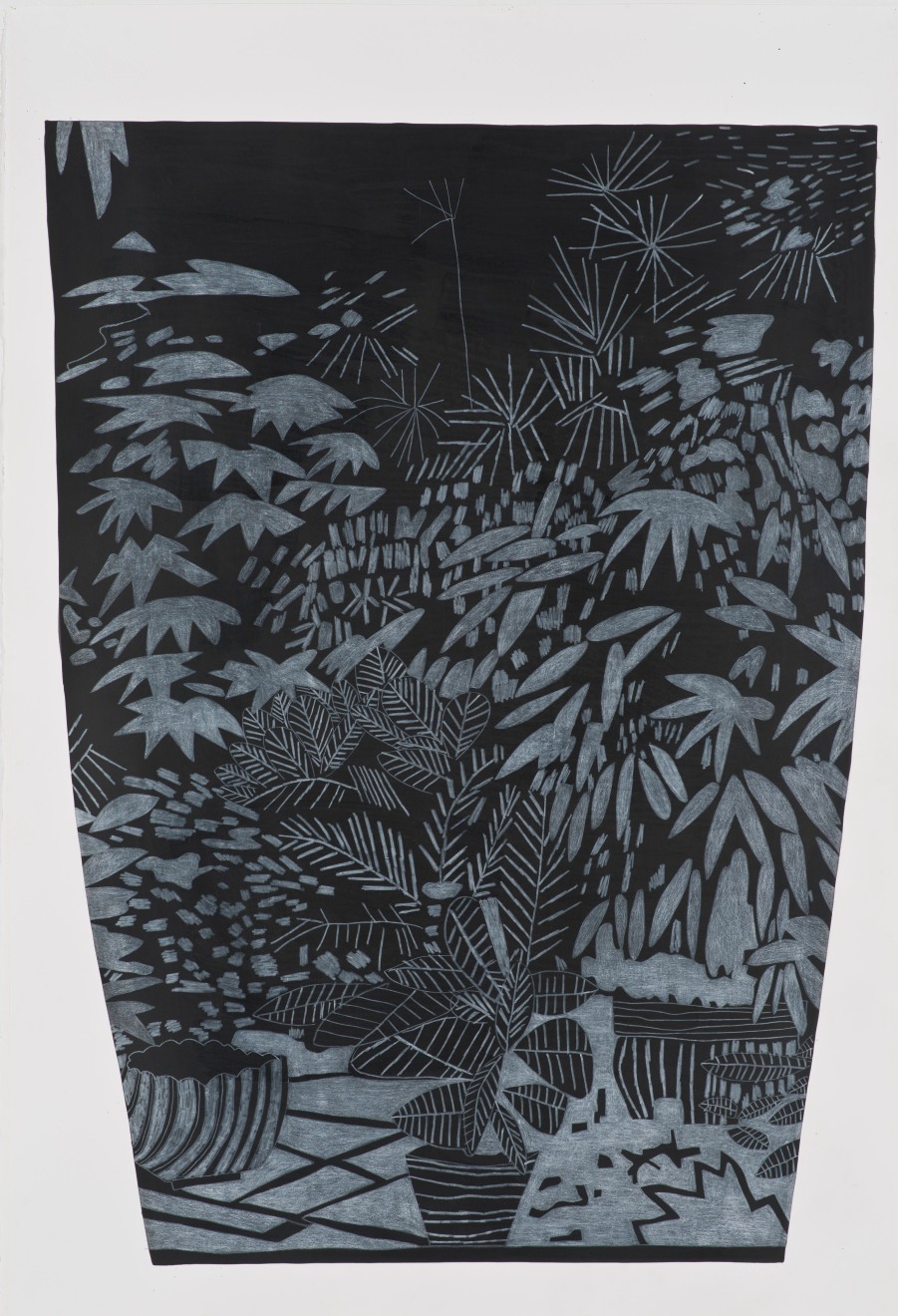 Jonas Wood B+W Landscape Pot 1, 2014