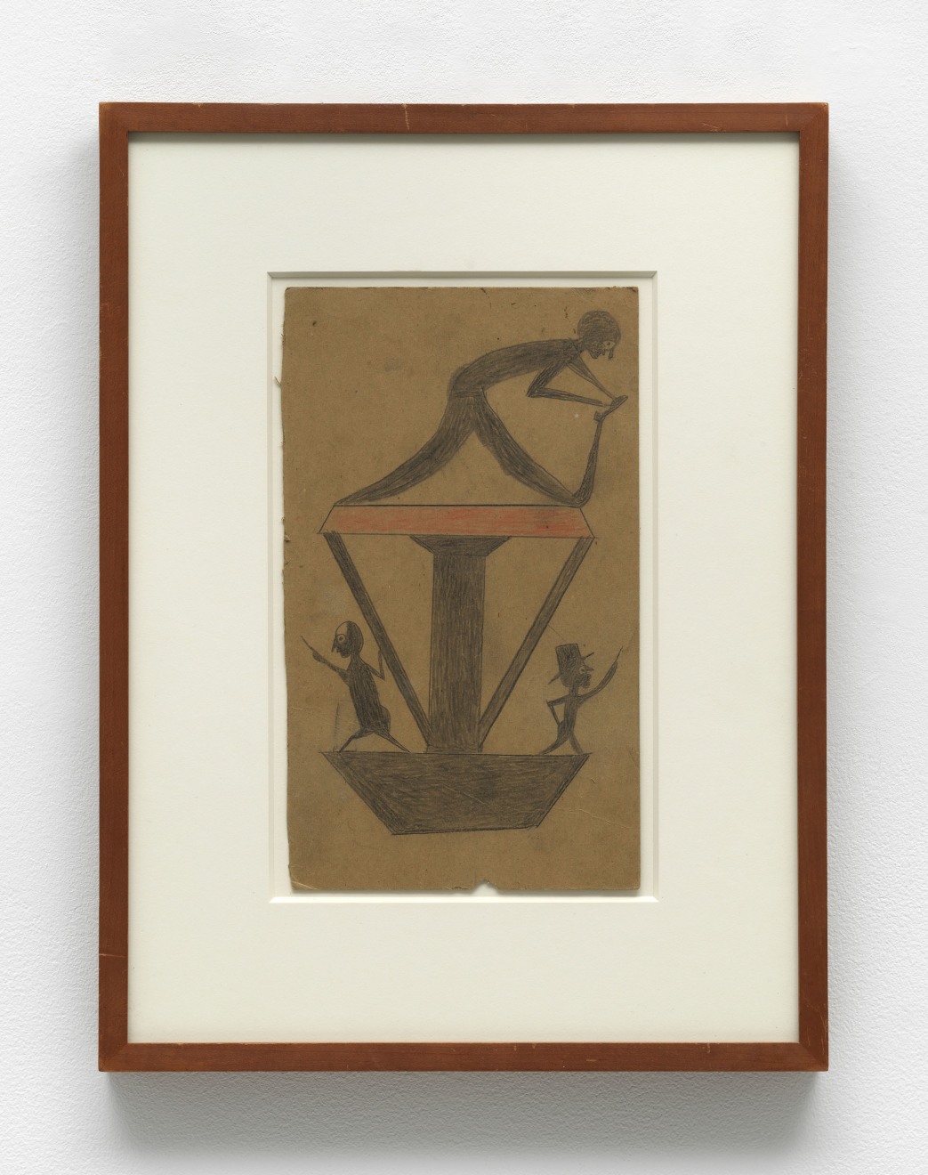 Bill Traylor, Untitled (Figures/Construction), c. 1939 - 1942