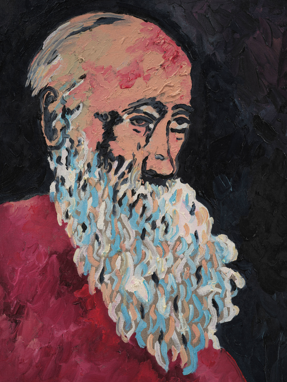 Joel Mesler, Rabbi with long beard, 2023