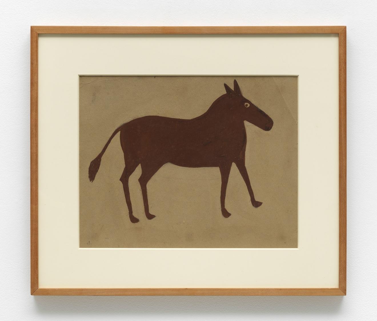 Bill Traylor, Untitled (Brown horse), c. 1939 - 1942