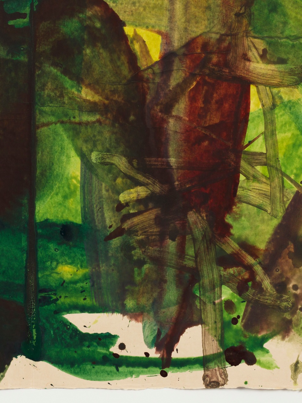 Mary Weatherford, In the cedar forest, 2019