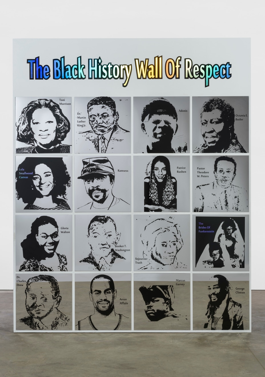 Lauren Halsey, The Black History Wall Of Respect, 2020
