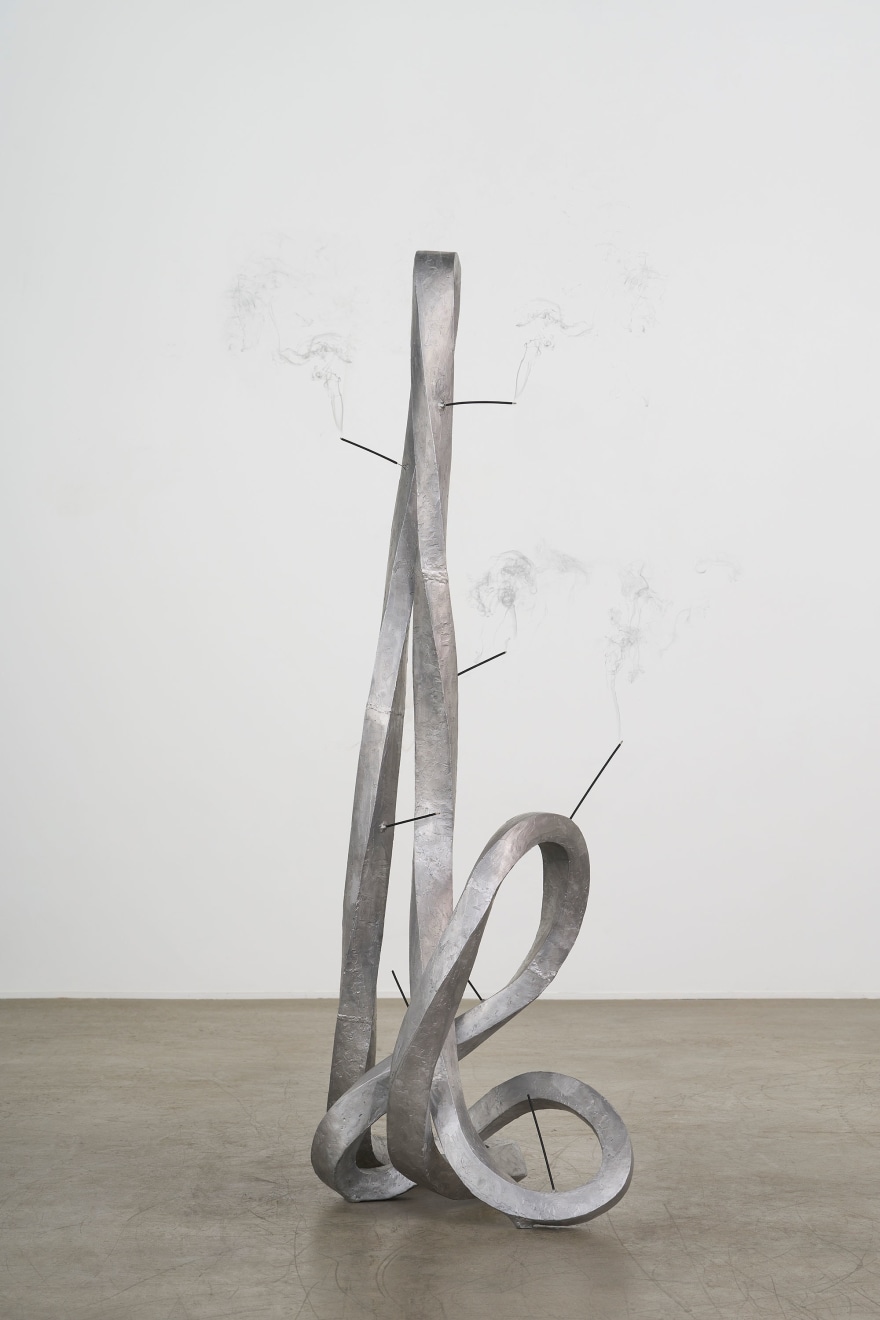 Evan Holloway, Figure with Shadows and Incense, 2021