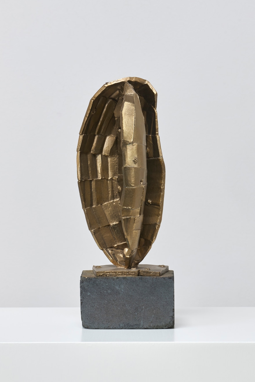 Ricky Swallow, Standing Half Vessel (Gold), 2010