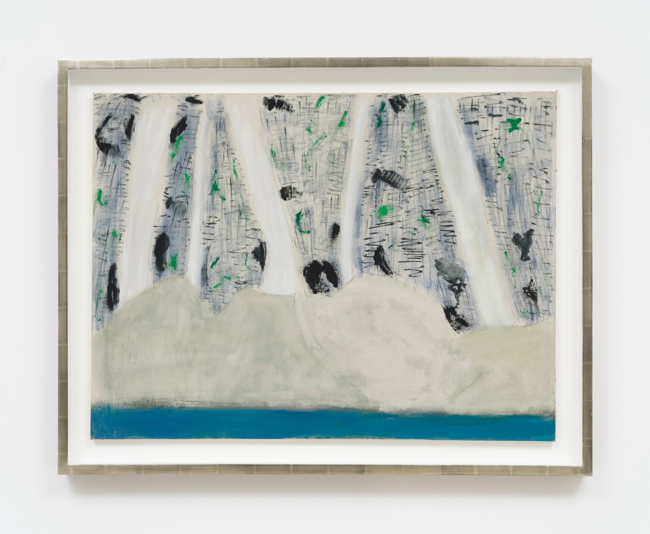 Milton Avery, Birches by the brook, 1961