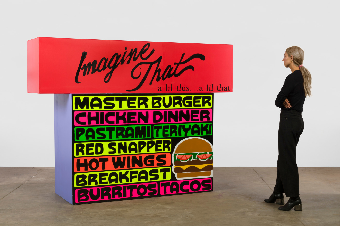 Lauren Halsey, Master Burger + Imagine That, 2020