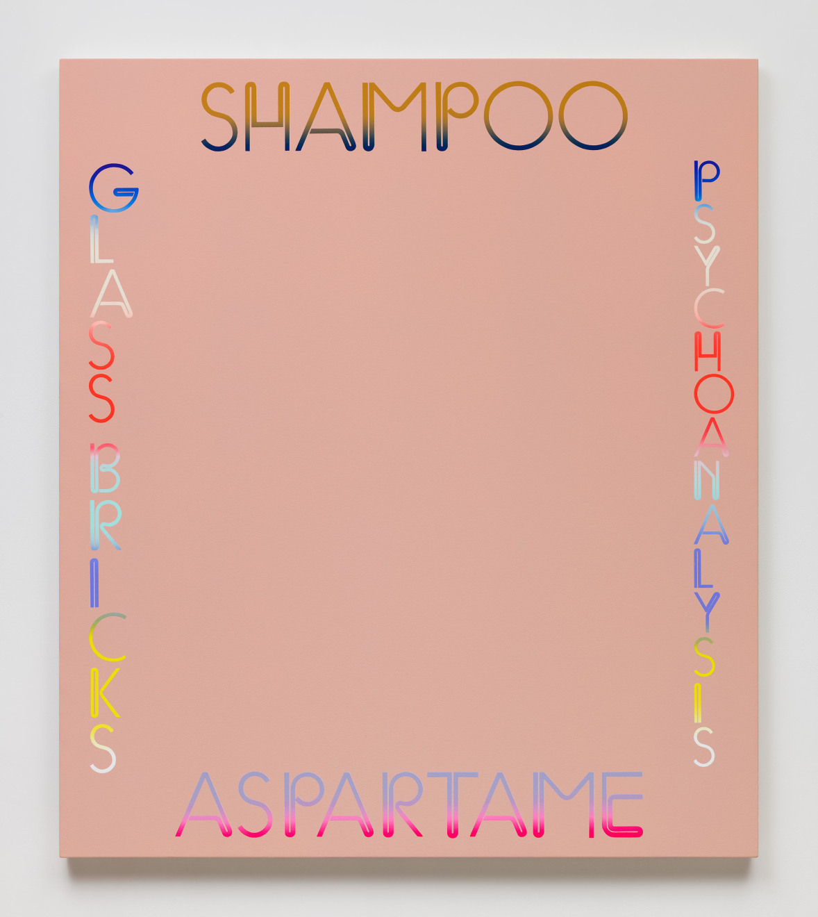 Matthew Brannon, Shampoo, Psychoanalysis, Aspartame &amp;amp; Glass Bricks, 2022