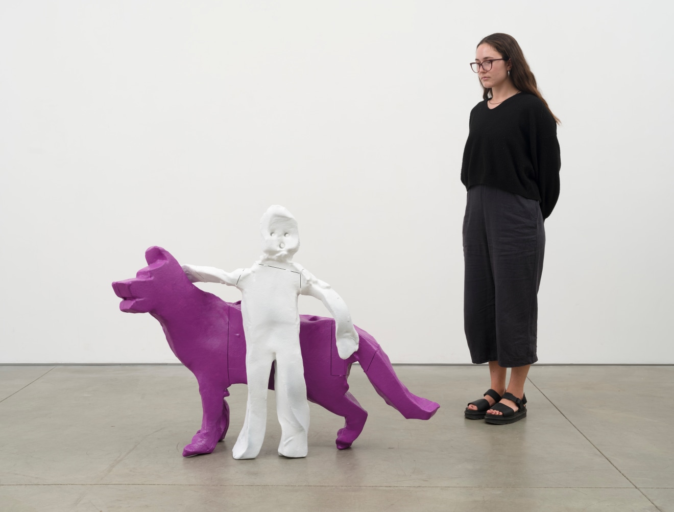 Valentin Carron, Child and Dog, 2022