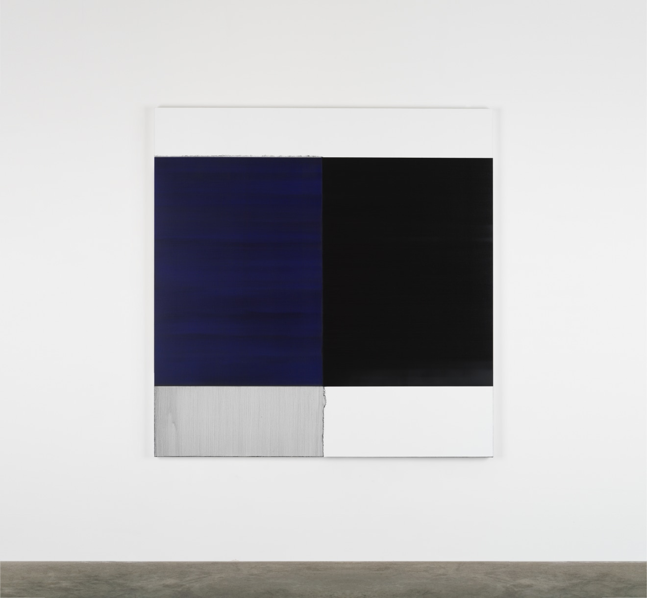 Callum Innes Exposed Painting Blue Violet, 2018