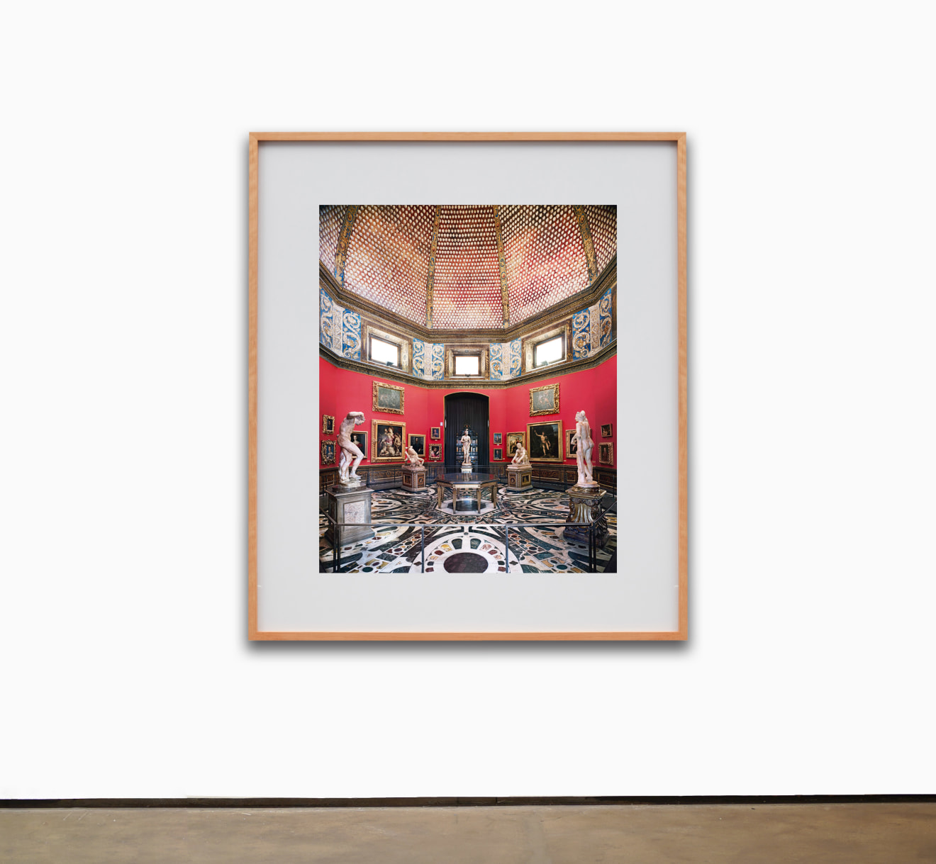 Candida H&ouml;fer Uffizi Firenze III 2008 Signed, titled and numbered on label, verso C-print paper: 70 7/8 x 60 1/4 inches (180 x 153 cm) framed: 72 9/16 x 61 15/16 x 2 inches (184.3 x 157.3 x 5.1 cm) edition of 6 with 3 APs (#1/6)
