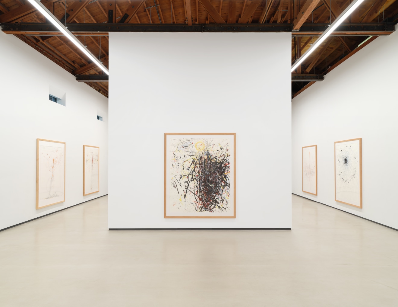 Installation view of&nbsp;Rebecca Horn: Labyrinth of the Soul: Drawings 1965-2015&nbsp;at Sean Kelly, Los Angeles, March 11&ndash;April 22, 2023, Photography: Brica Wilcox, Courtesy: Sean Kelly