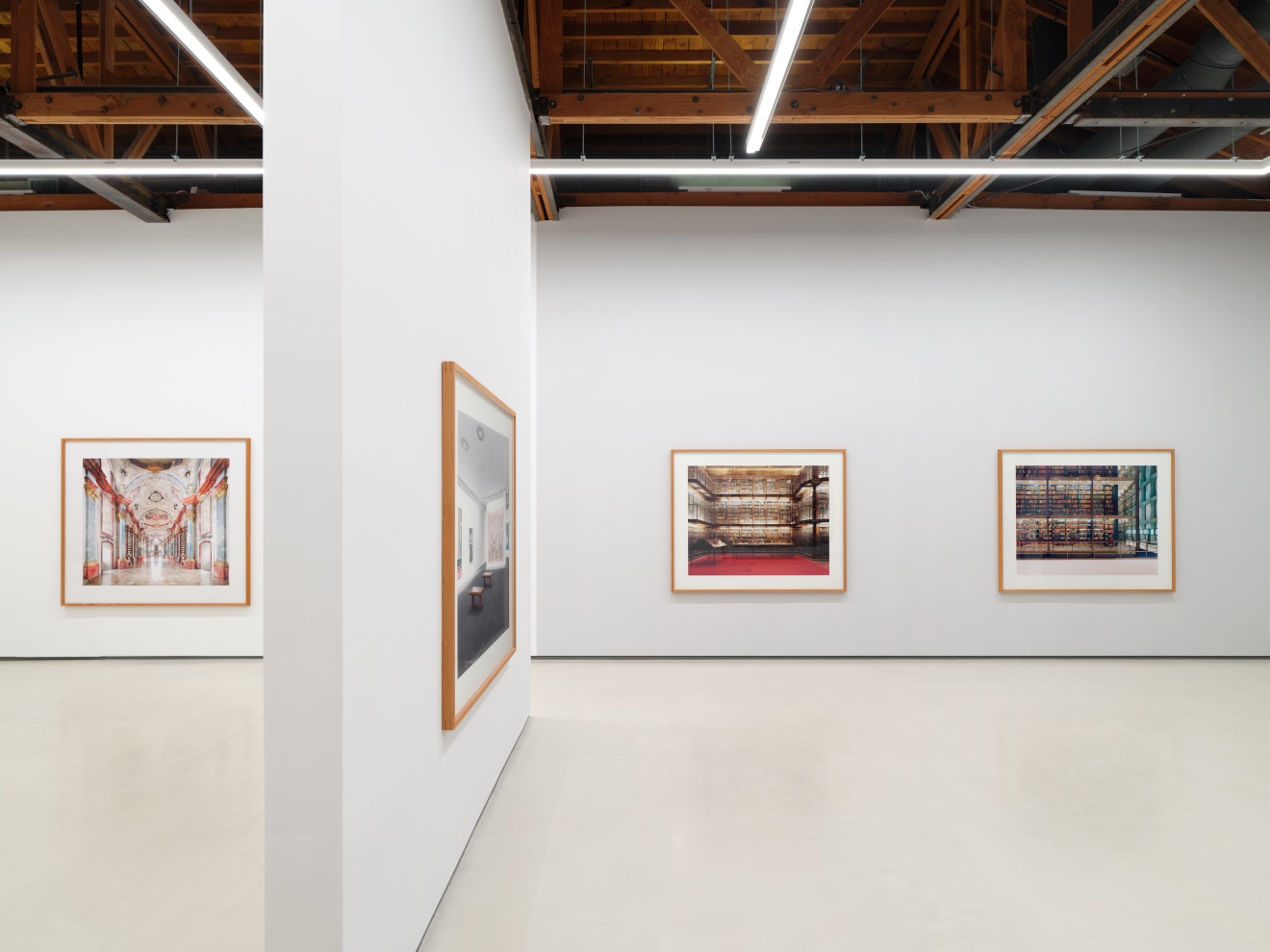 Installation view of Candida H&ouml;fer: Europa / America at Sean Kelly, Los Angeles, November 2, 2024 &ndash; January 11, 2025, Photography: Brica Wilcox, Courtesy: Sean Kelly New York/Los Angeles