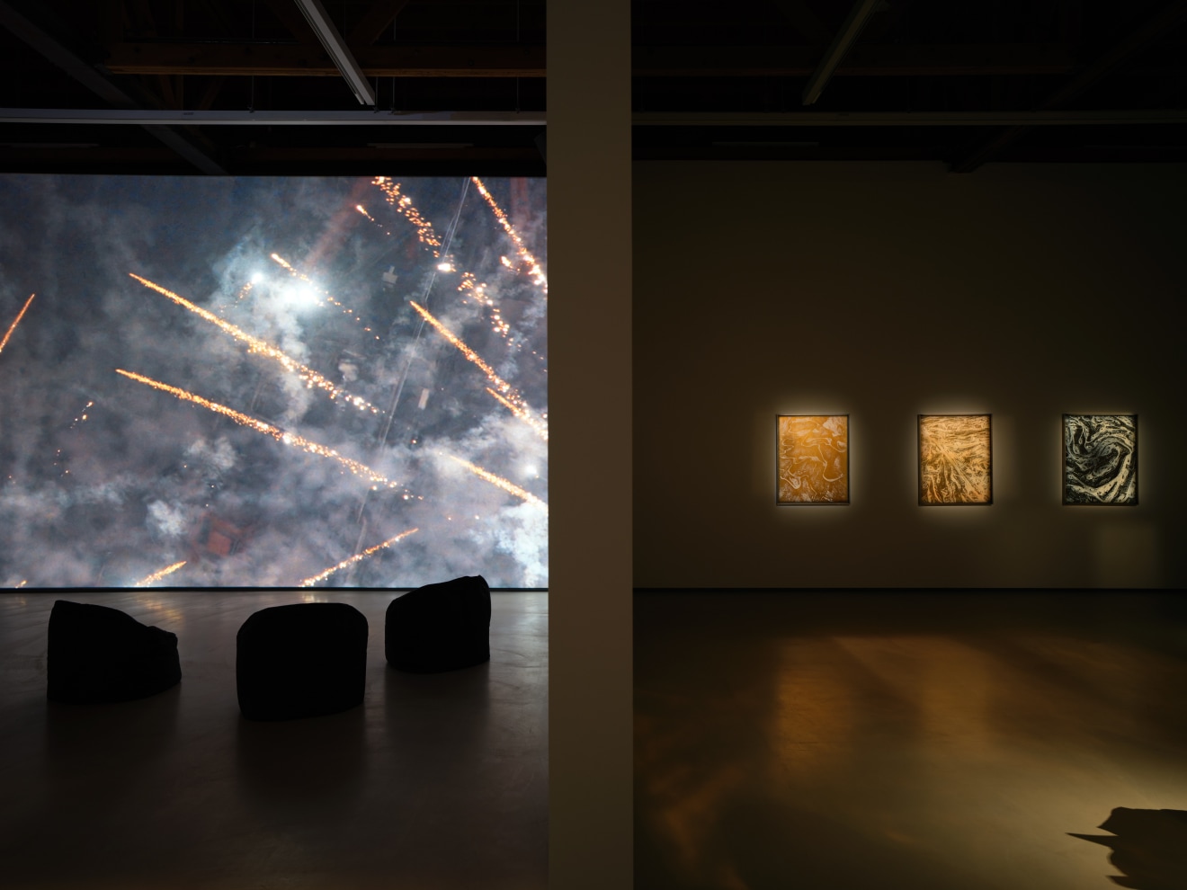 Installation view of Julian Charri&egrave;re: Buried Sunshine at Sean Kelly, Los Angeles, September 14&ndash;November 4, 2023, Photography: Brica Wilcox, Courtesy: Sean Kelly