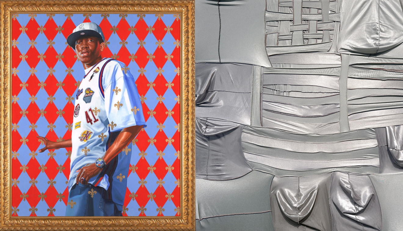 Anthony Olubunmi Akinbola and Kehinde Wiley in We Belong Here: The Gutierrez Collection