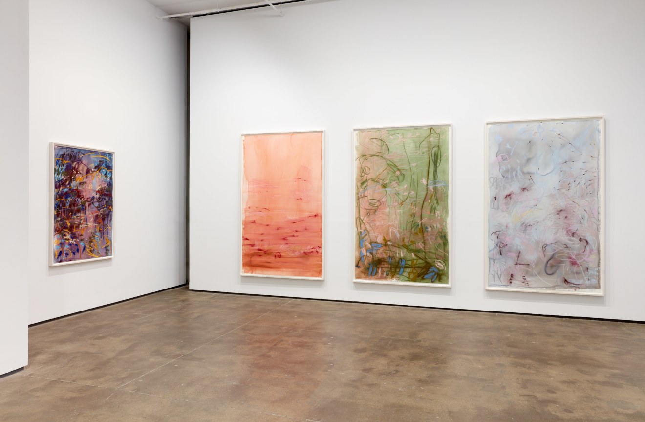 Image: Installation view of&nbsp;Janaina Tsch&auml;pe: a sky filled with clouds and the smell of blood oranges at Sean Kelly, New York, September 6 &ndash; October 19, 2024, Photography: Jason Wyche, Courtesy: Sean Kelly, New York/Los Angeles