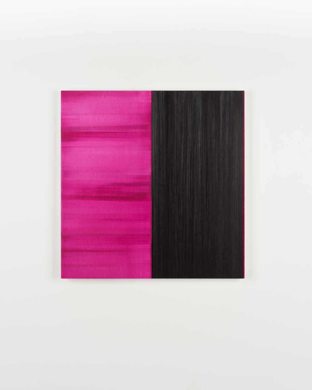 Callum Innes, Untitled Lamp Black / Magenta, 2025