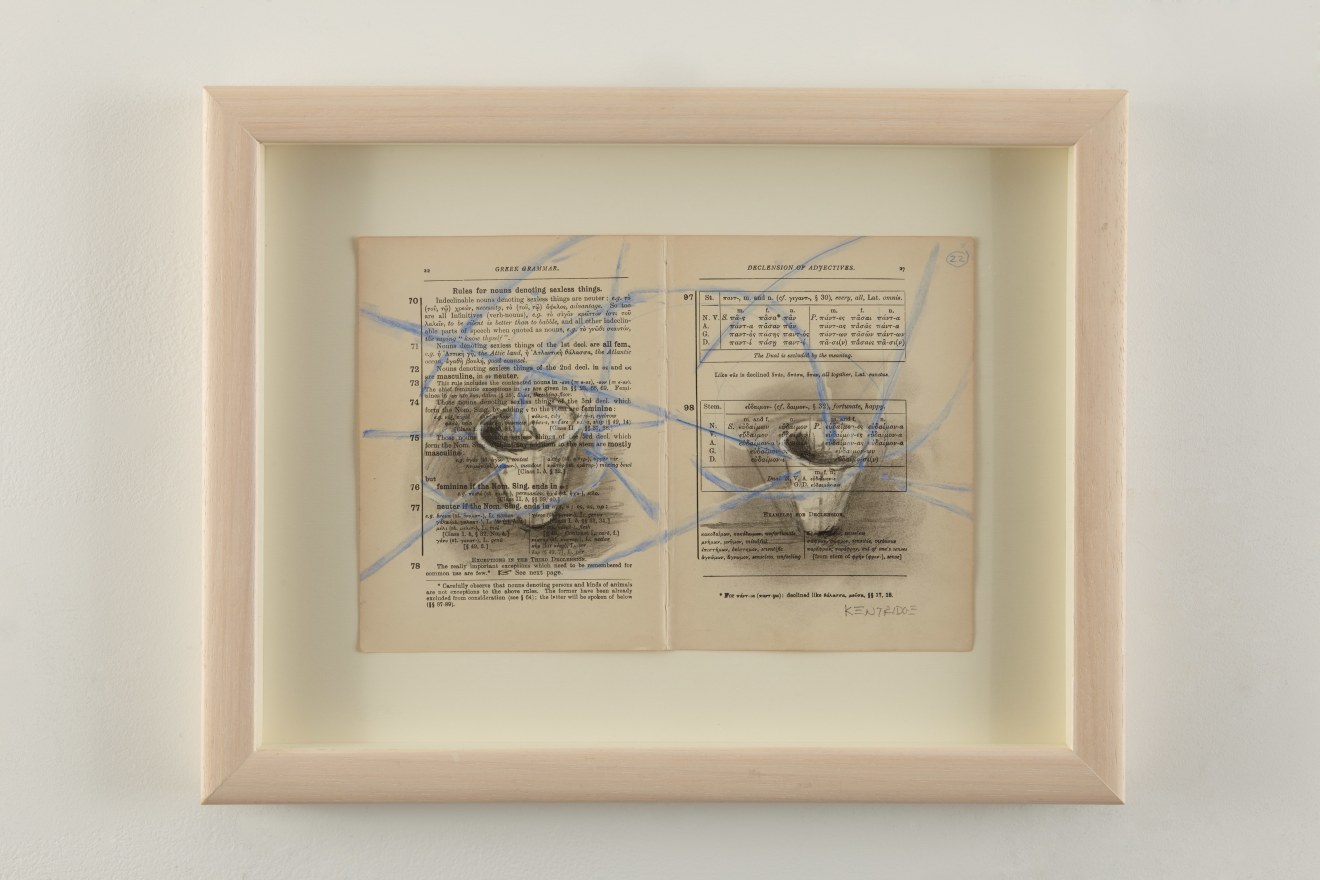 William Kentridge, Drawing for Stereoscope (Two Buckets), 1999