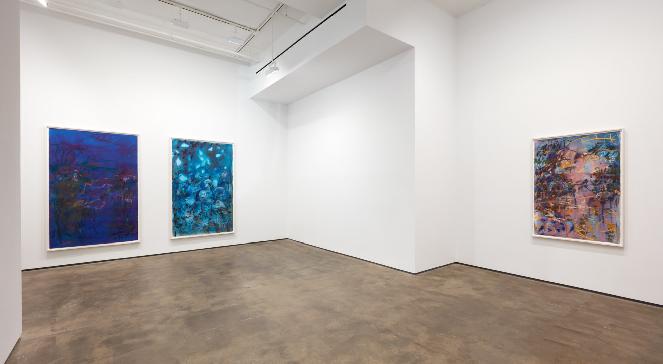 Image: Installation view of&nbsp;Janaina Tsch&auml;pe: a sky filled with clouds and the smell of blood oranges at Sean Kelly, New York, September 6 &ndash; October 19, 2024, Photography: Jason Wyche, Courtesy: Sean Kelly, New York/Los Angeles