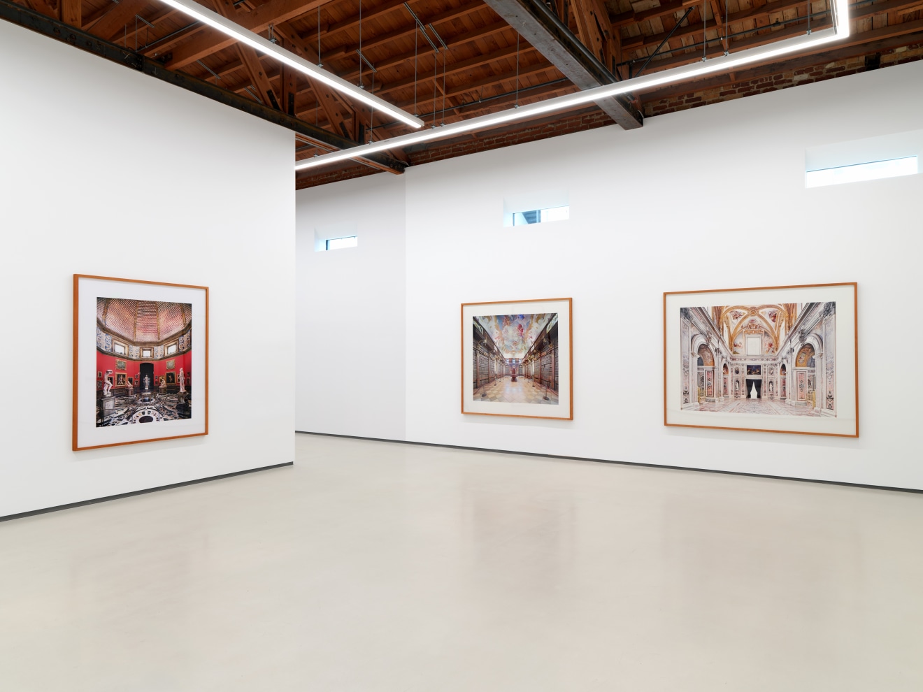 Installation view of Candida H&ouml;fer: Europa / America at Sean Kelly, Los Angeles, November 2, 2024 &ndash; January 11, 2025, Photography: Brica Wilcox, Courtesy: Sean Kelly New York/Los Angeles