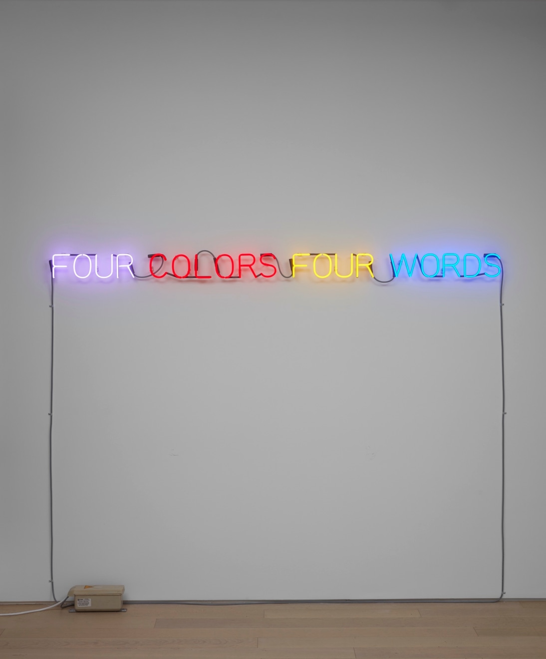 JOSEPH KOSUTH, &#039;Four Colors Four Words&#039;, 1966