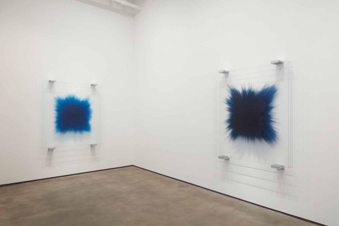 Installation view of&nbsp;Idris Khan: Blue Rhythms&nbsp;at Sean Kelly, New York