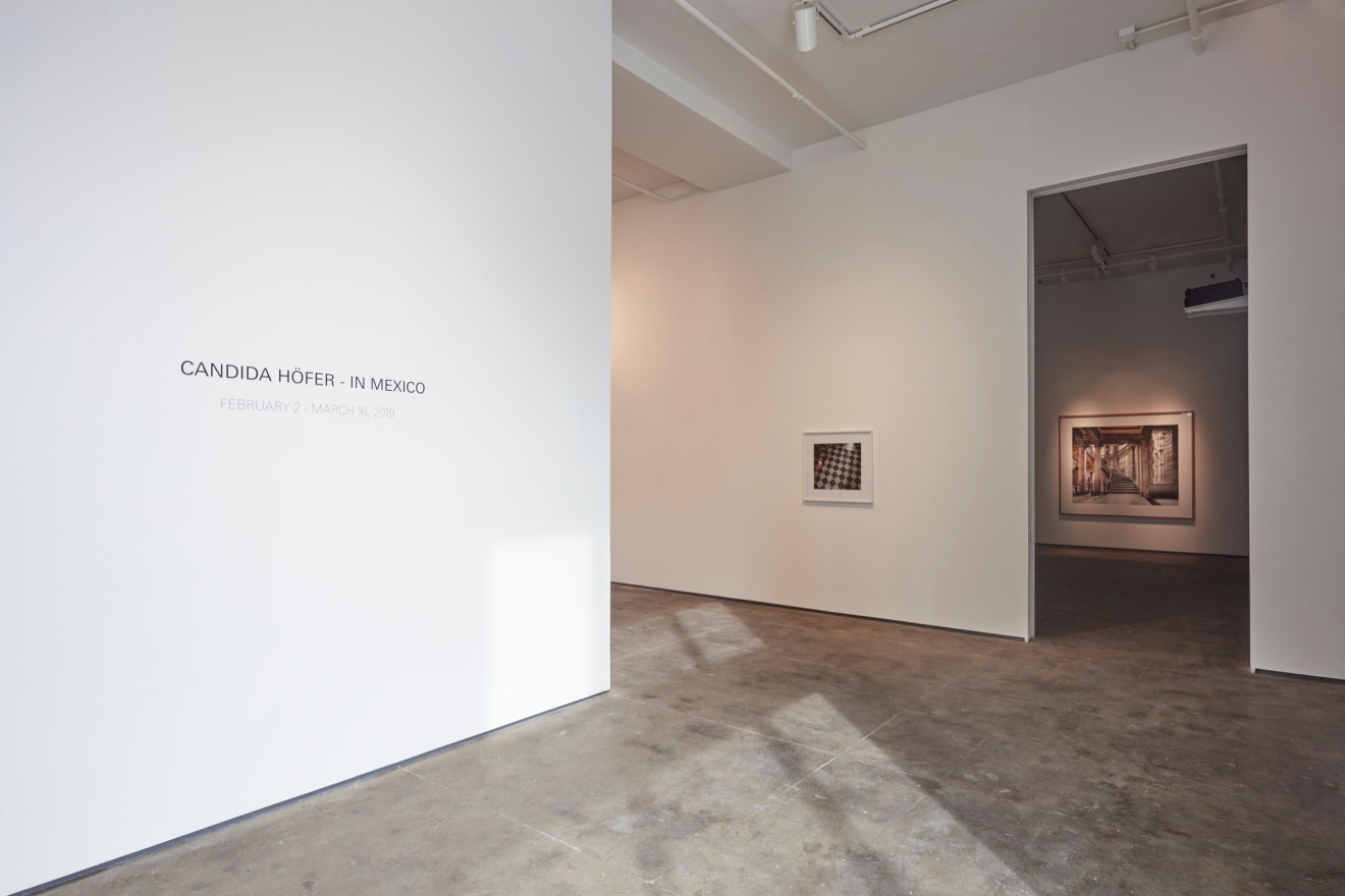 Installation view of Candida H&ouml;fer - In Mexico at Sean Kelly, New York
