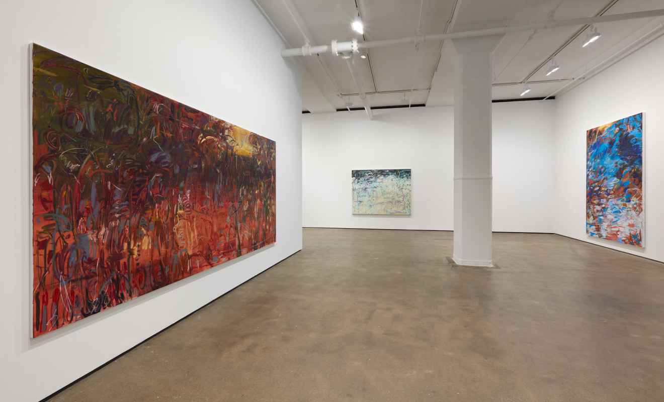 Image: Installation view of&nbsp;Janaina Tsch&auml;pe: a sky filled with clouds and the smell of blood oranges at Sean Kelly, New York, September 6 &ndash; October 19, 2024, Photography: Jason Wyche, Courtesy: Sean Kelly, New York/Los Angeles