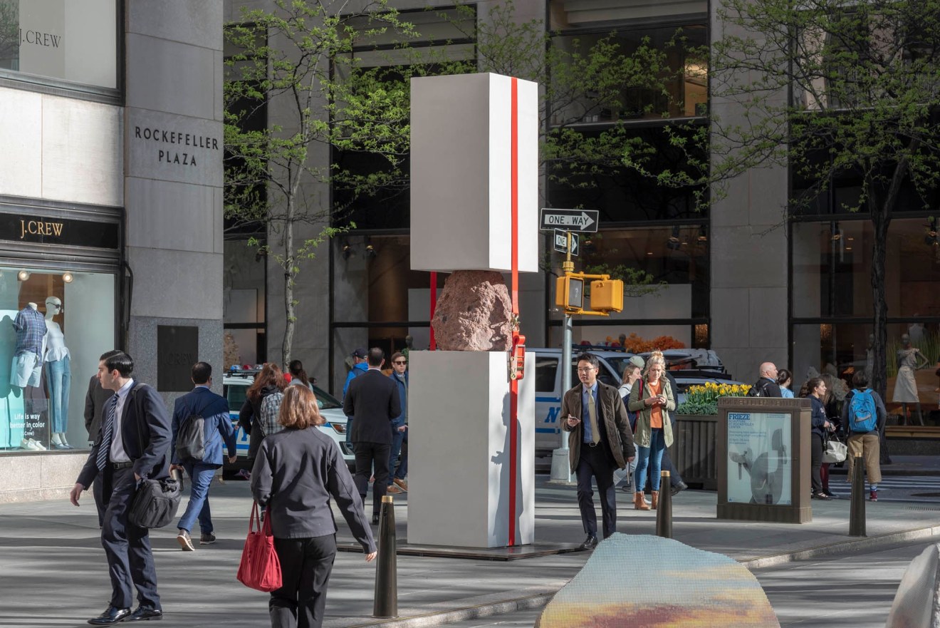 Jose Dávila in Frieze Sculpture at Rockefeller Center 2019