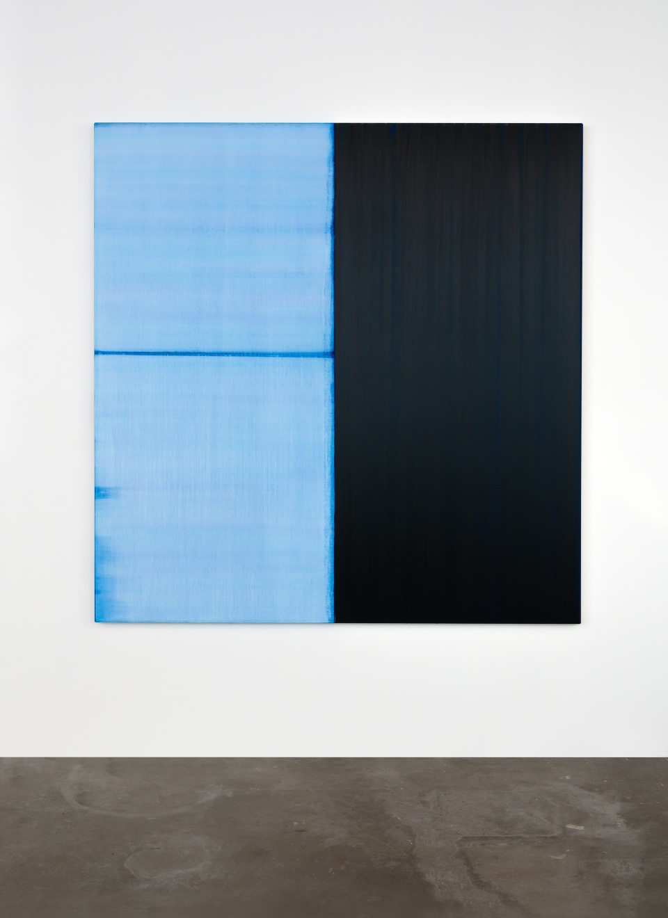 Callum Innes Untitled Lamp Black/Delft Blue, 2021