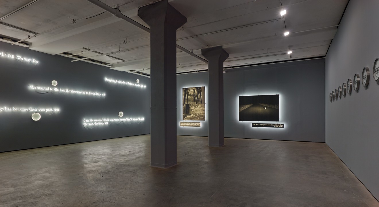 Installation view of Joseph Kosuth: &#039;Existential Time&#039; at Sean Kelly, New York, September 10 &ndash; October 24, 2020