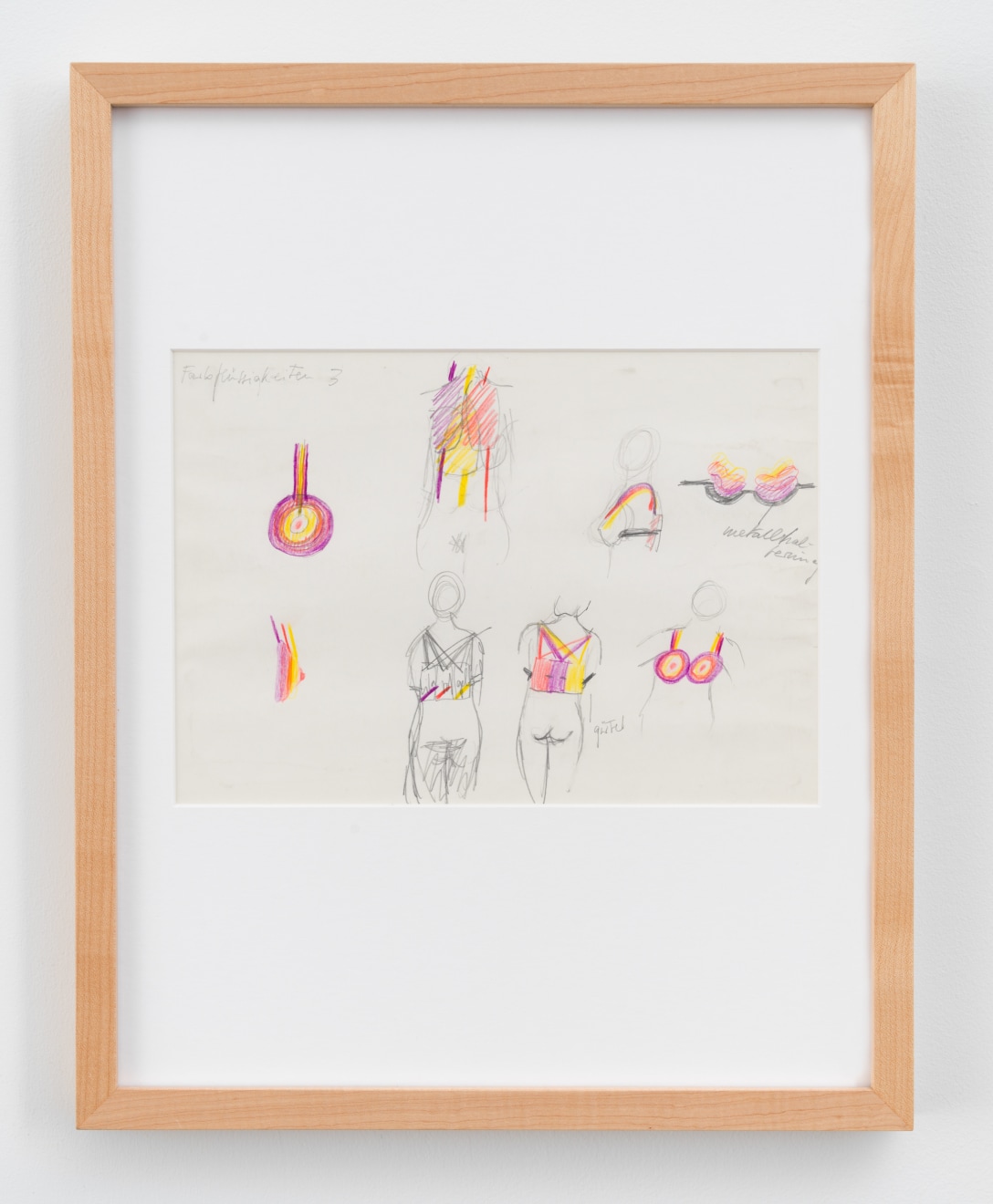 Untitled (Coloured Liquids), 1968-1969, pencil and colored pencil on paper