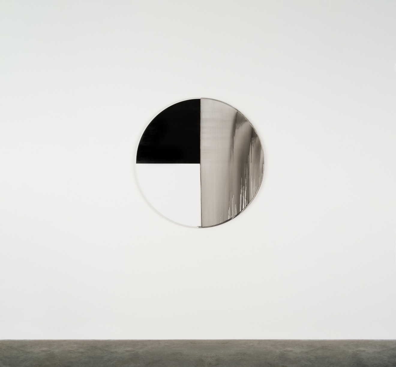 Callum Innes, Exposed Painting Lamp Black, 2023