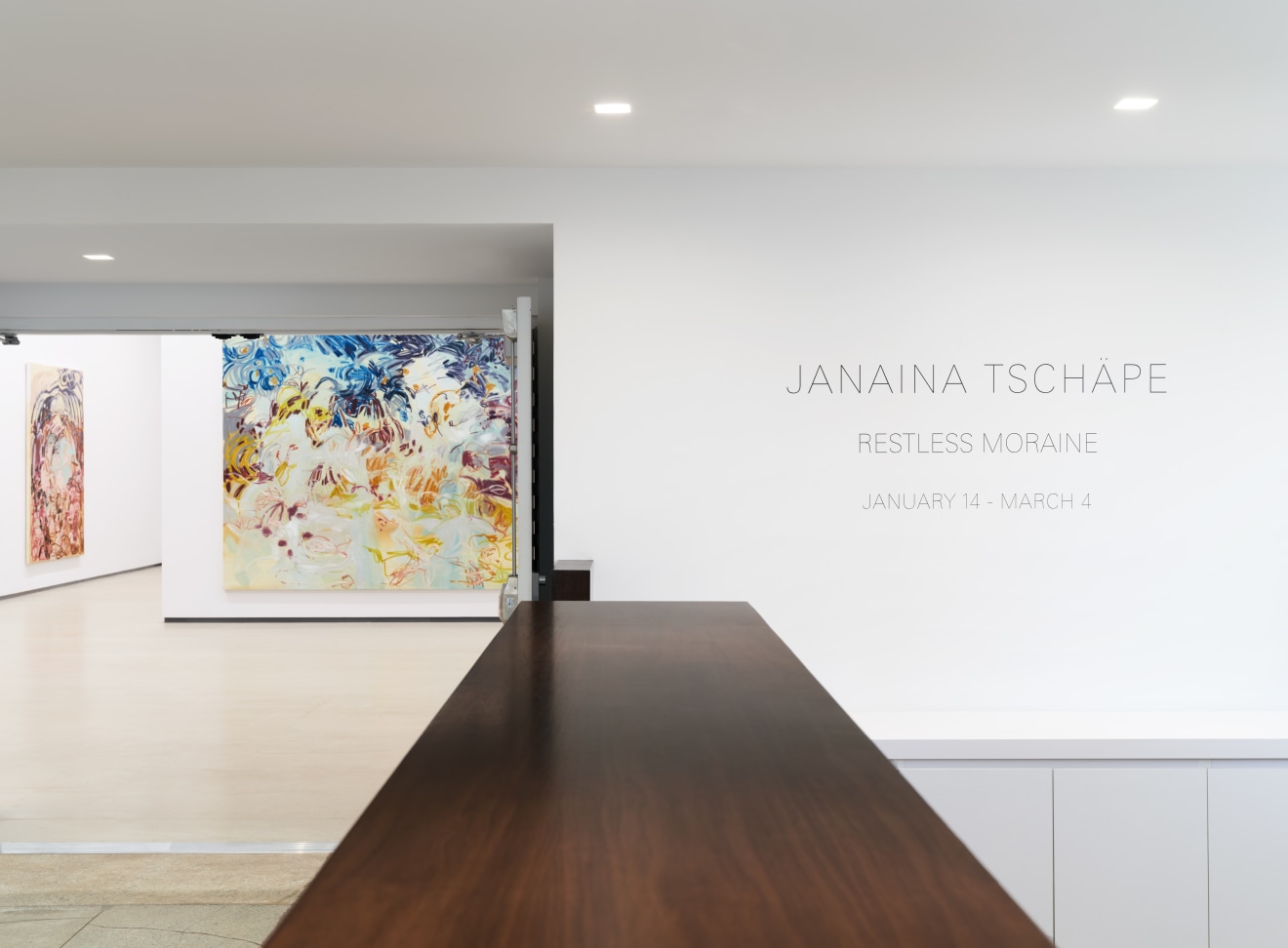 Installation view of Janaina Tsch&auml;pe: Restless Moraine at Sean Kelly, Los Angeles, January 14 - March 4, 2023, Photography: Brica Wilcox, Courtesy: Sean Kelly