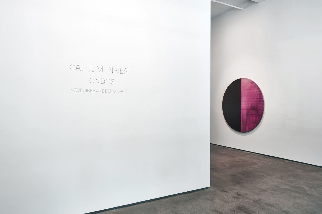 Installation view of Callum Innes: Tondos at Sean Kelly, New York, November 4 - December 17, 2022, Photography: Jason Wyche, Courtesy: Sean Kelly
