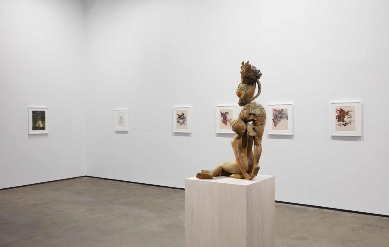 Installation view of&nbsp;Shahzia Sikander:&nbsp;Weeping Willows, Liquid Tongues&nbsp;at Sean Kelly, New York, November 5 &ndash; December 19, 2020&nbsp;