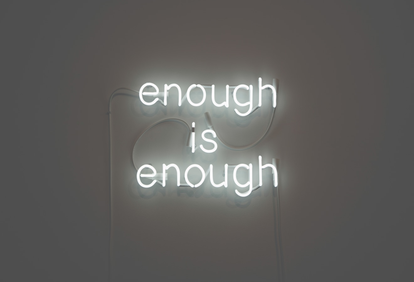 Peter Liversidge, enough is enough, 2024