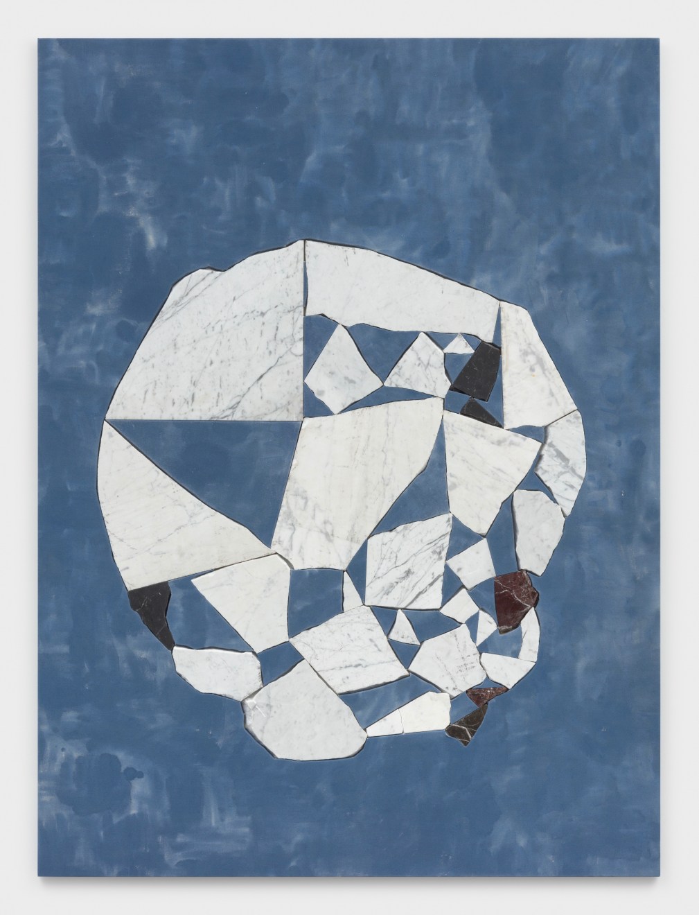 SAM MOYER,&nbsp;World, 2020, the work is accompanied by a signed certificate of authenticity, marble and hand painted canvas mounted to MDF, 66 x 49 x 1 1/2 inches (167.6 x 124.5 x 3.8 cm), SM-P.20.1355