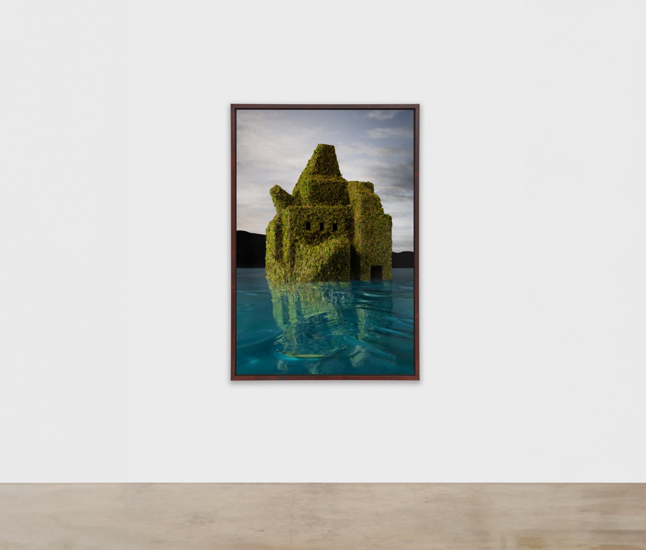 James Casebere,&nbsp;Greenhouse, 2024, framed archival pigment print mounted to Dibond, paper: 66 3/4 x 44 1/2 inches, framed: 69 9/16 x 47 5/16 x 2 1/4 inches &copy; James&nbsp;Casebere Courtesy: the artist and Sean Kelly, New York/Los Angeles