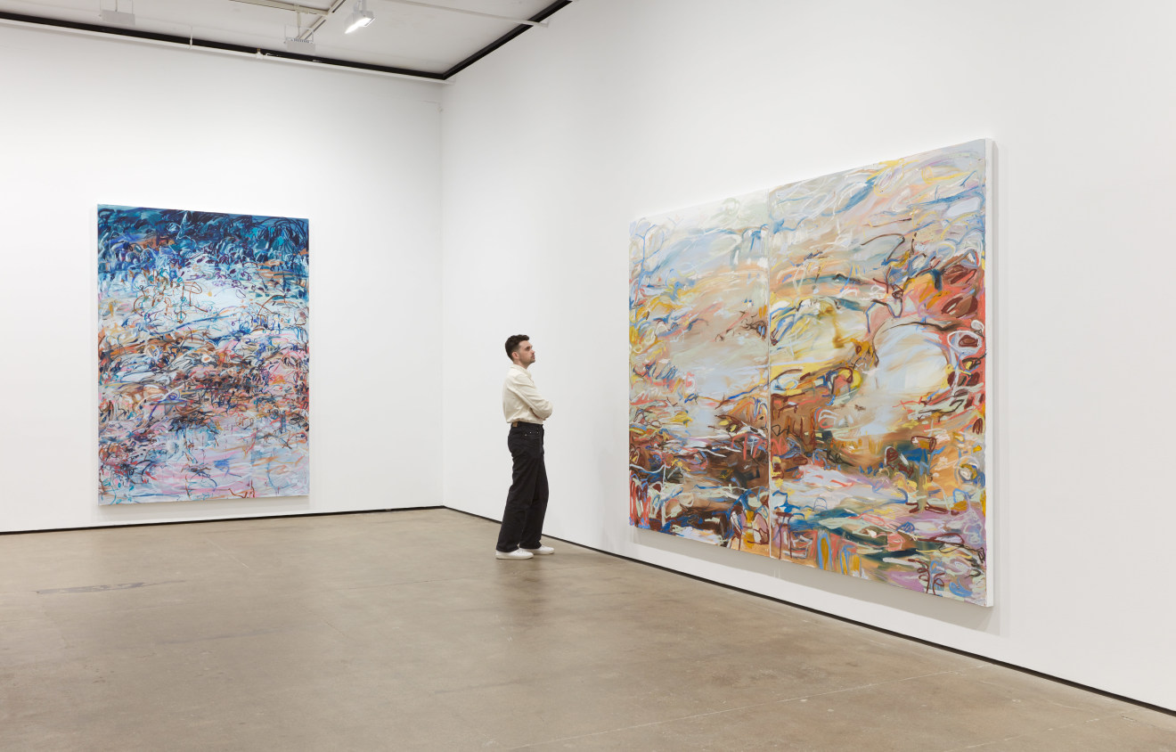 Image: Installation view of&nbsp;Janaina Tsch&auml;pe: a sky filled with clouds and the smell of blood oranges at Sean Kelly, New York, September 6 &ndash; October 19, 2024, Photography: Jason Wyche, Courtesy: Sean Kelly, New York/Los Angeles