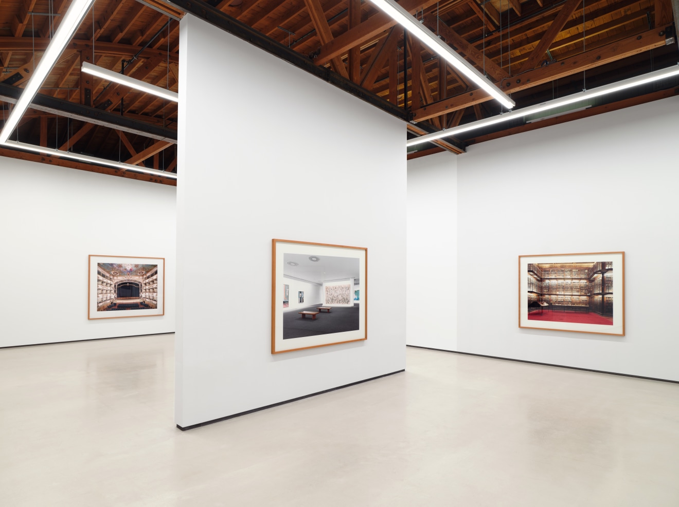 Installation view of Candida H&ouml;fer: Europa / America at Sean Kelly, Los Angeles, November 2, 2024 &ndash; January 11, 2025, Photography: Brica Wilcox, Courtesy: Sean Kelly New York/Los Angeles