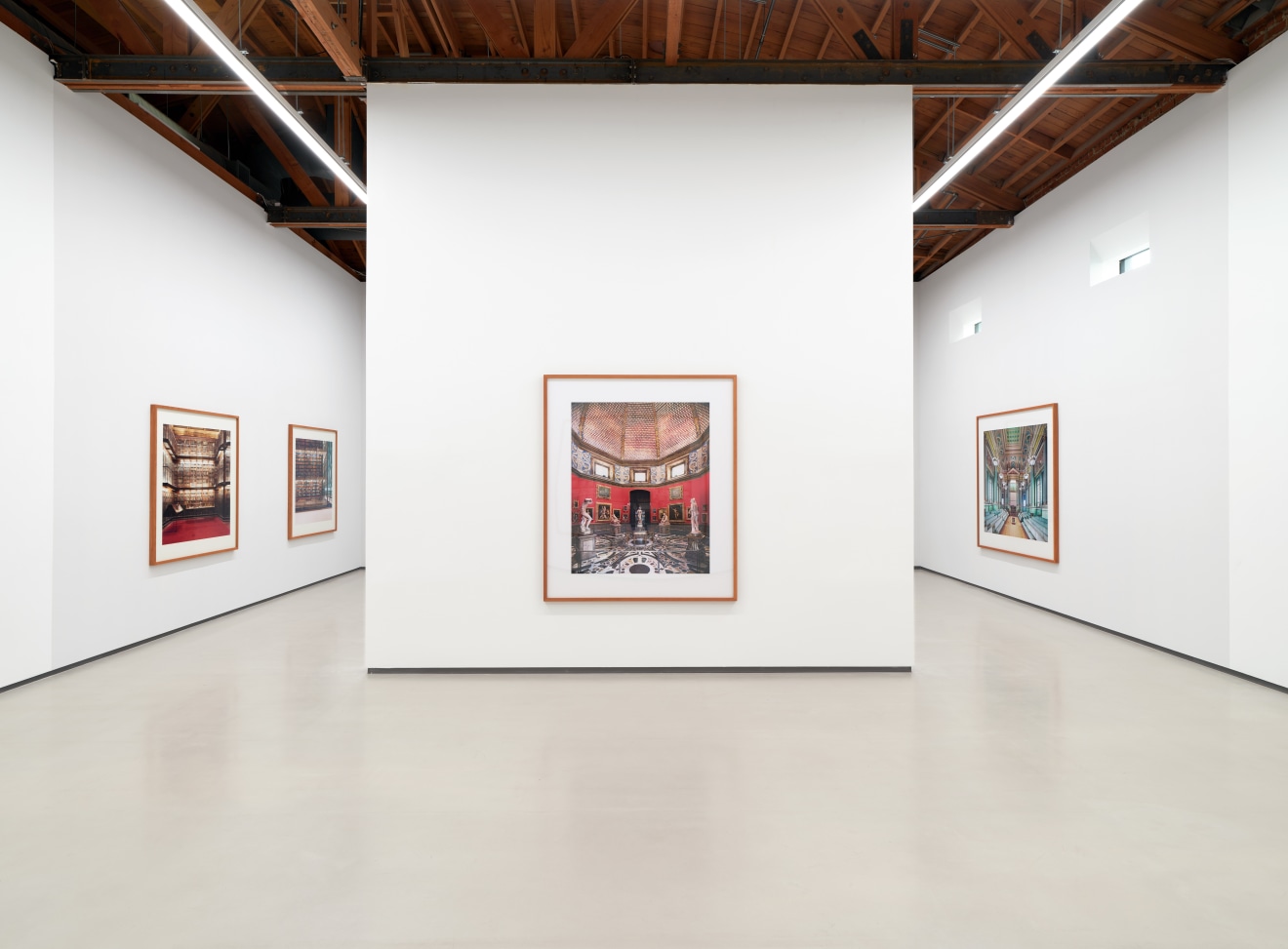 Installation view of Candida H&ouml;fer: Europa / America at Sean Kelly, Los Angeles, November 2, 2024 &ndash; January 11, 2025, Photography: Brica Wilcox, Courtesy: Sean Kelly New York/Los Angeles