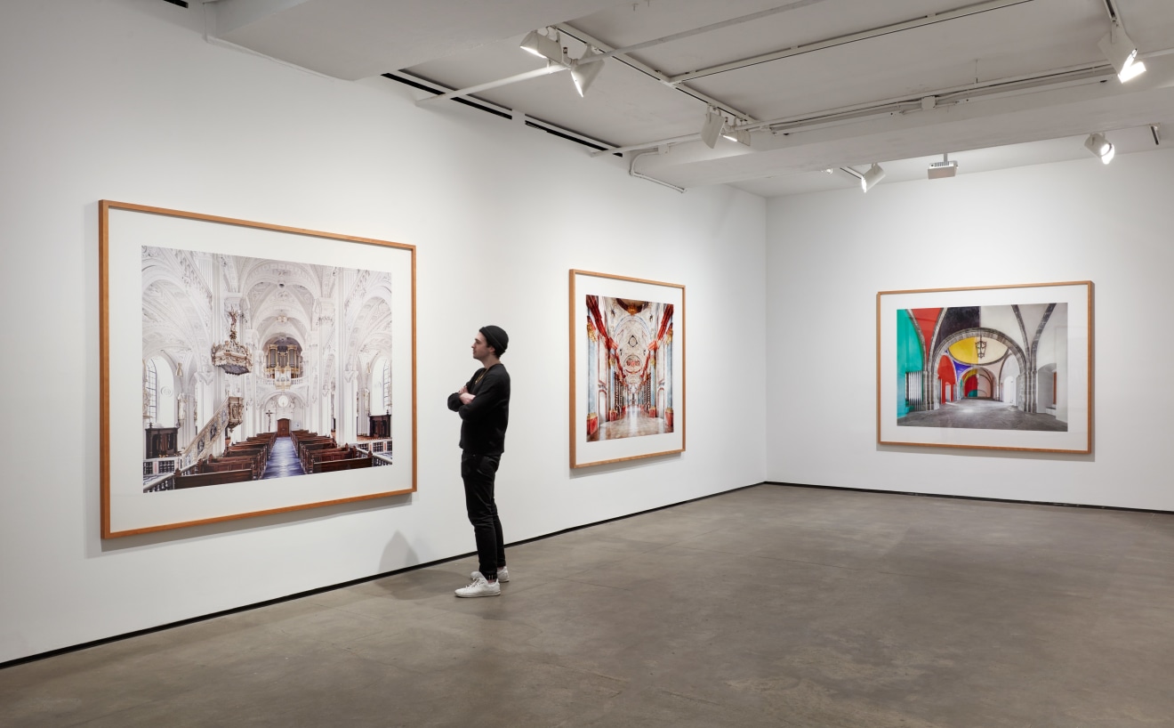 Installation view of Candida H&ouml;fer: Heaven on Earth - Curated by Toshiko Mori at Sean Kelly, New York, February 24 - April 15, 2023, Photo: Jason Wyche, New York, Courtesy: Sean Kelly