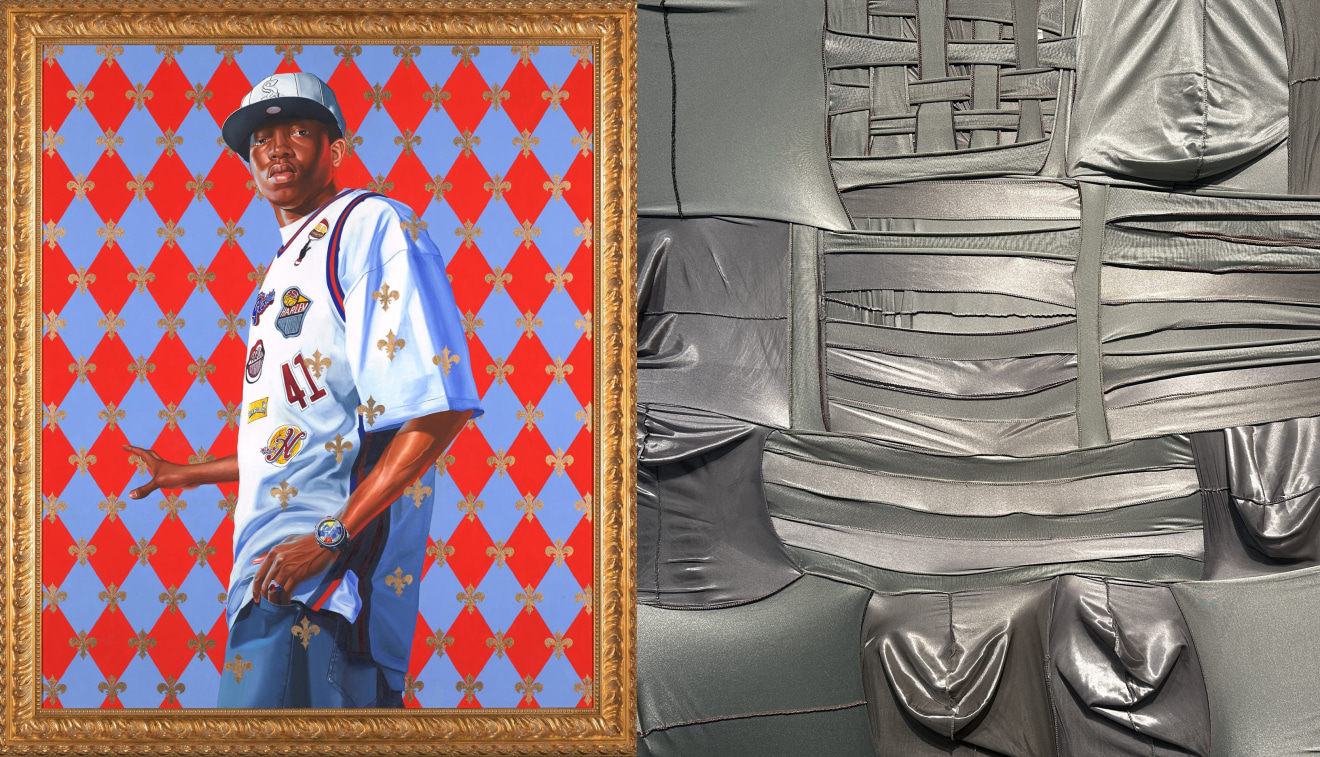 Anthony Olubunmi Akinbola and Kehinde Wiley in We Belong Here: The Gutierrez Collection