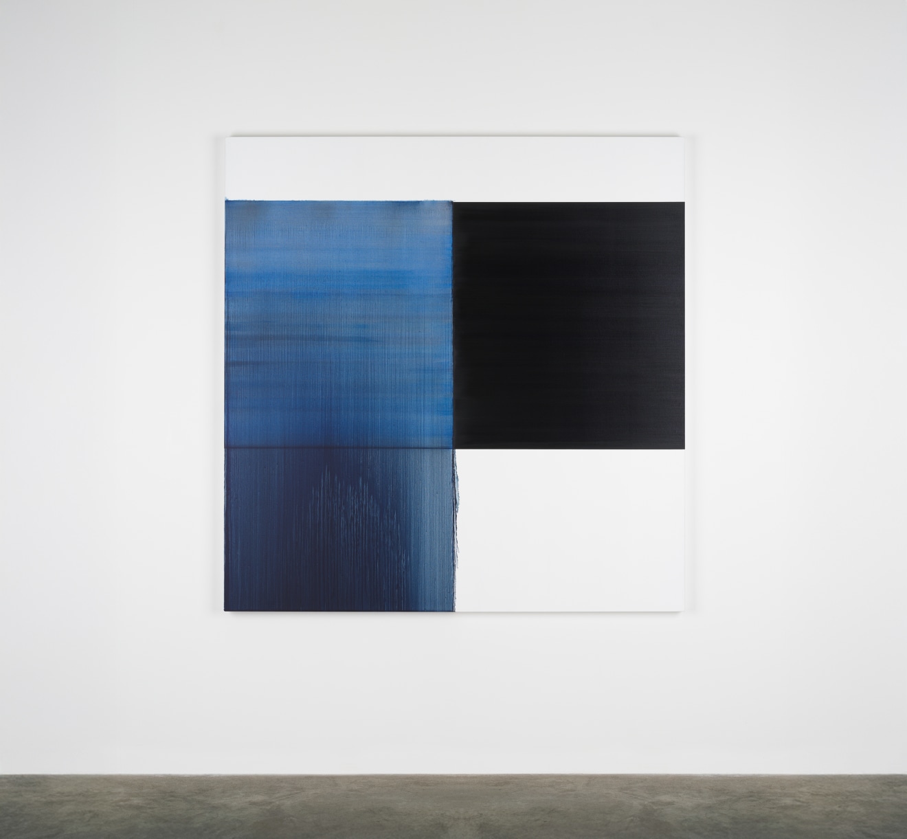 Callum Innes, Exposed Painting Paris Blue, 2024