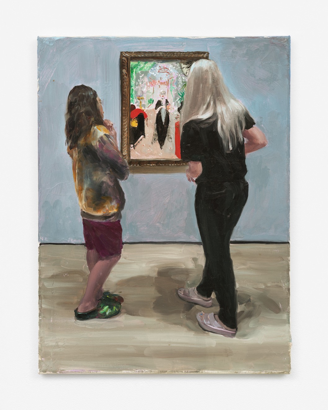 Jenna Gribbon, Looking at a painting of Florine Stettheimer&rsquo;s mother with M, 2024